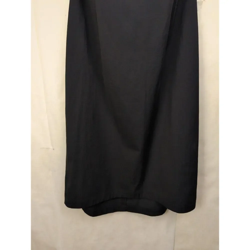J.Crew black stretch strapless dress Size 6 Minimal Cocktail Party Retro Classic